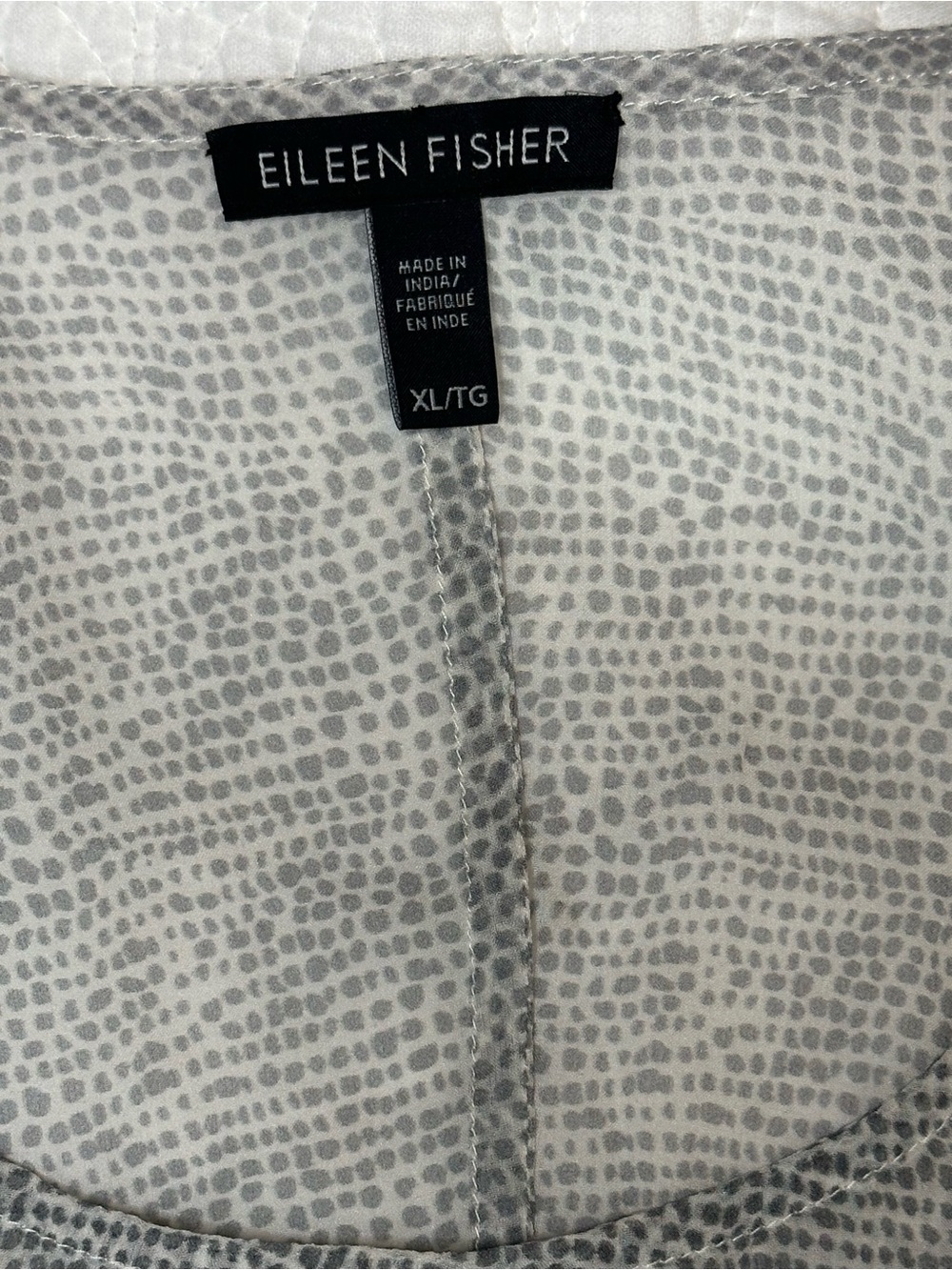 Eileen Fisher Asymmetric Hem Sheer Silk Tank Top XL - Picture 5 of 7